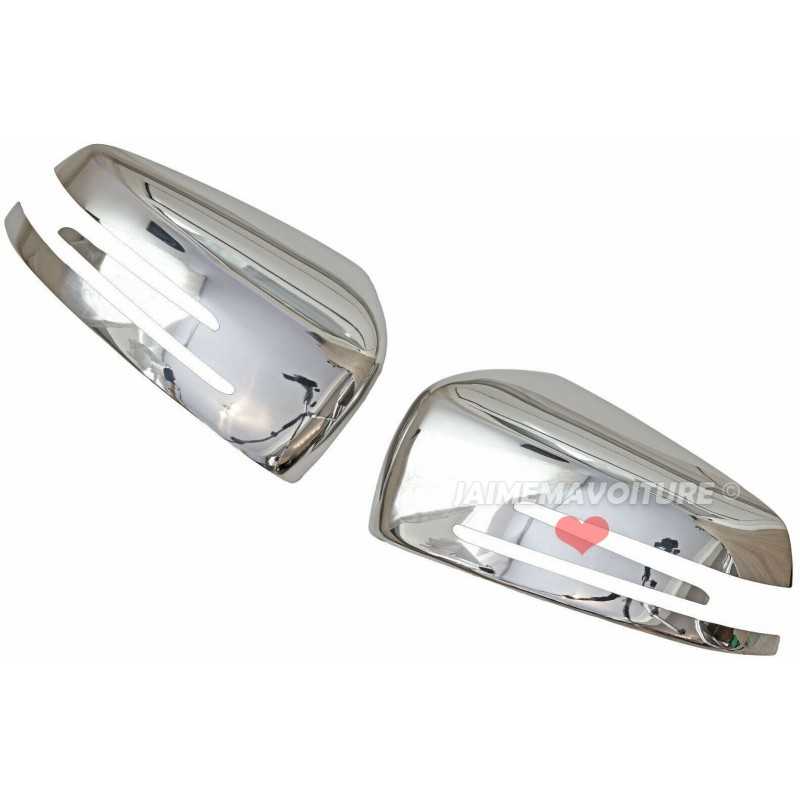 Mirror covers for Mercedes C-Class W204 Chrome