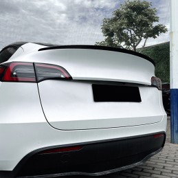 Aile becquet Coffre arrière Voiture, pour Tesla Model Y Sport Utility  4-Door 2019-2022 becquet arrière Toit Coffre hayon lèvre Aile Modification