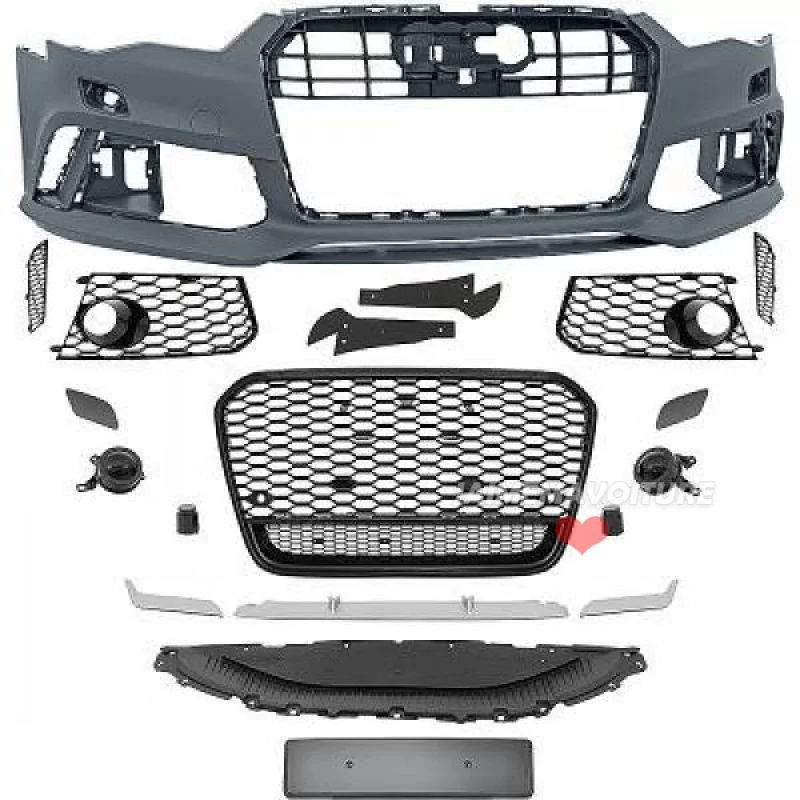 Front bumper for Audi A6 2015-2018 look RS6