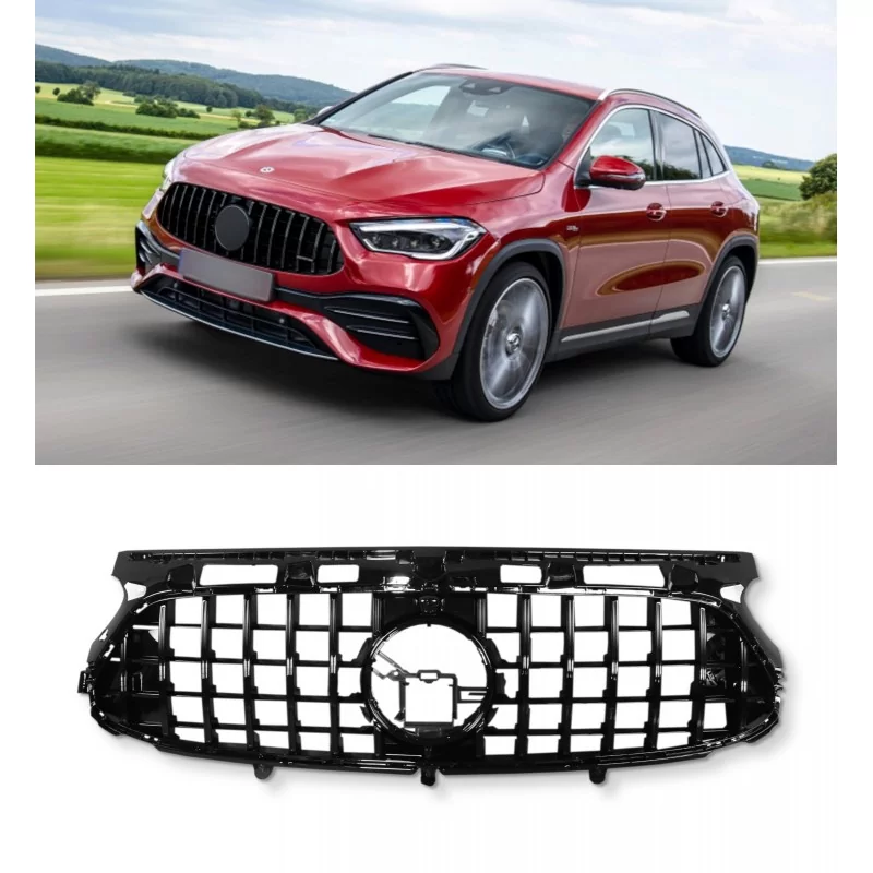 Calandre PANAMERICANA GT Noire pour Mercedes GLA AMG H247 Calandre PANAMERICANA GT Noire pour Mercedes GLA AMG H247