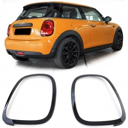 Varnished black taillight surrounds for Mini F55 F56 F57