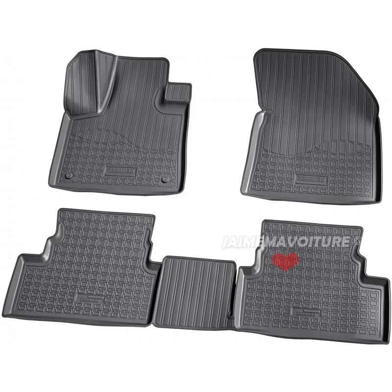 Tapis 3D caoutchouc pour Peugeot 3008 II 2016-2021 Tapis 3D caoutchouc pour Peugeot 3008 II 2016-2021