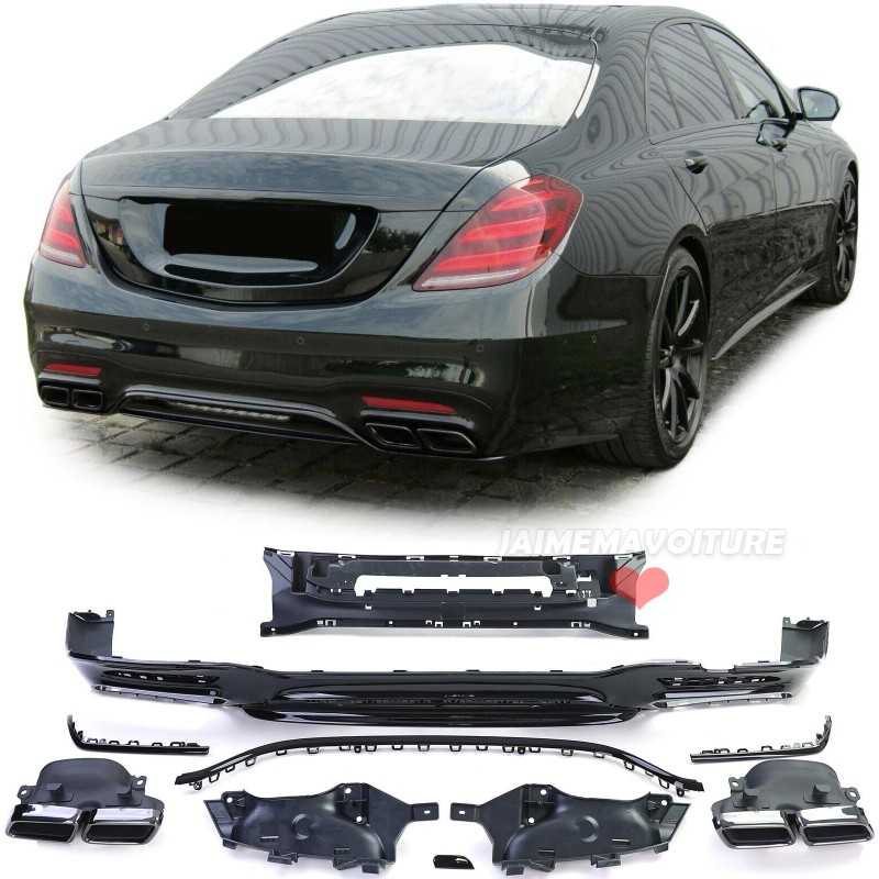 Diffusor S63 bakre stötfångare Mercedes S350 S450 S500 S600 W222 2017-2020 Diffusor S63 bakre stötfångare Mercedes S350 S450 S500 S600 W222 2017-2020