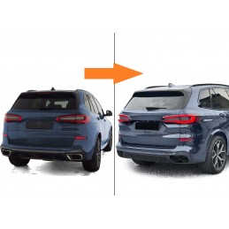 Dubbla avgasmunstycken för BMW X5 / X6 / X7 - Svart