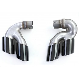 Dual Exhaust Tips for BMW xDrive 40i X5 / X6 / X7 - Black