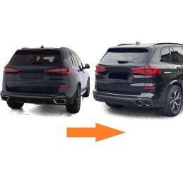 Dual Exhaust Tips for BMW xDrive 40i X5 / X6 / X7 - Black