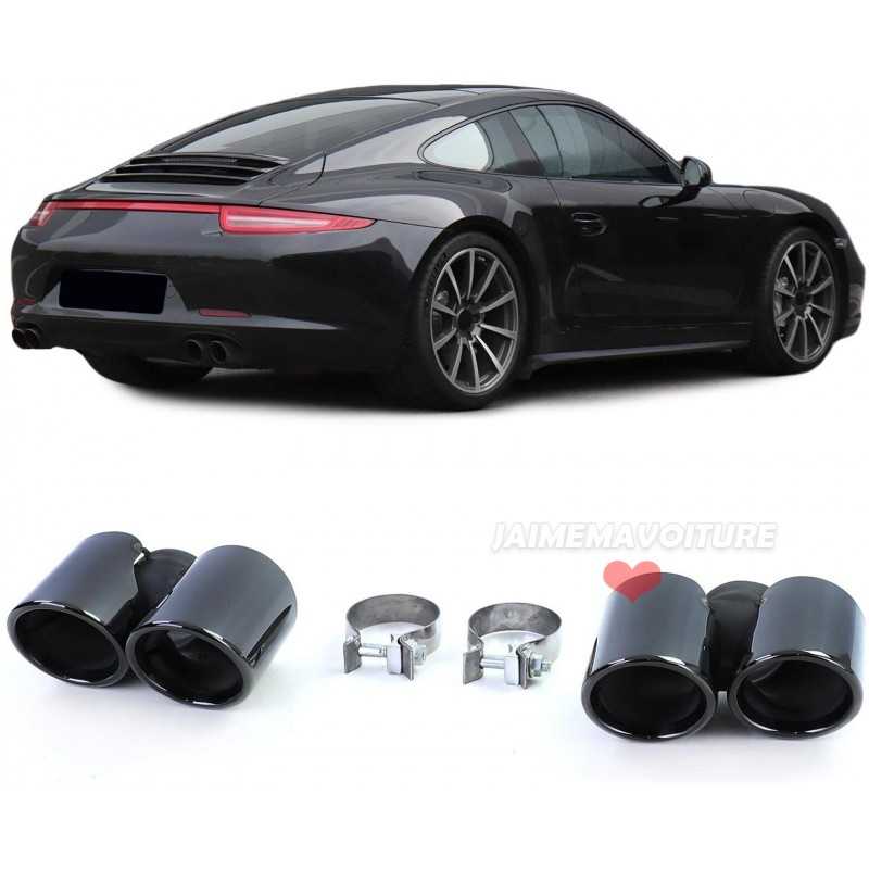 Schwarze Endschalldämpfer für Porsche Macan 2014-2017 Schwarze Endschalldämpfer für Porsche Macan 2014-2017