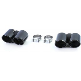 Terminali di scarico neri per Porsche 911 991 2011-2015 350hp