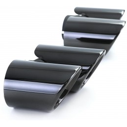 Terminali di scarico neri per Porsche 911 991 2011-2015 350hp