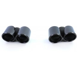 Terminali di scarico neri per Porsche 911 991 2011-2015 350hp