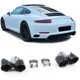 Canule embouts d'échappement pour Porsche 911 991 2015-2019 370cv