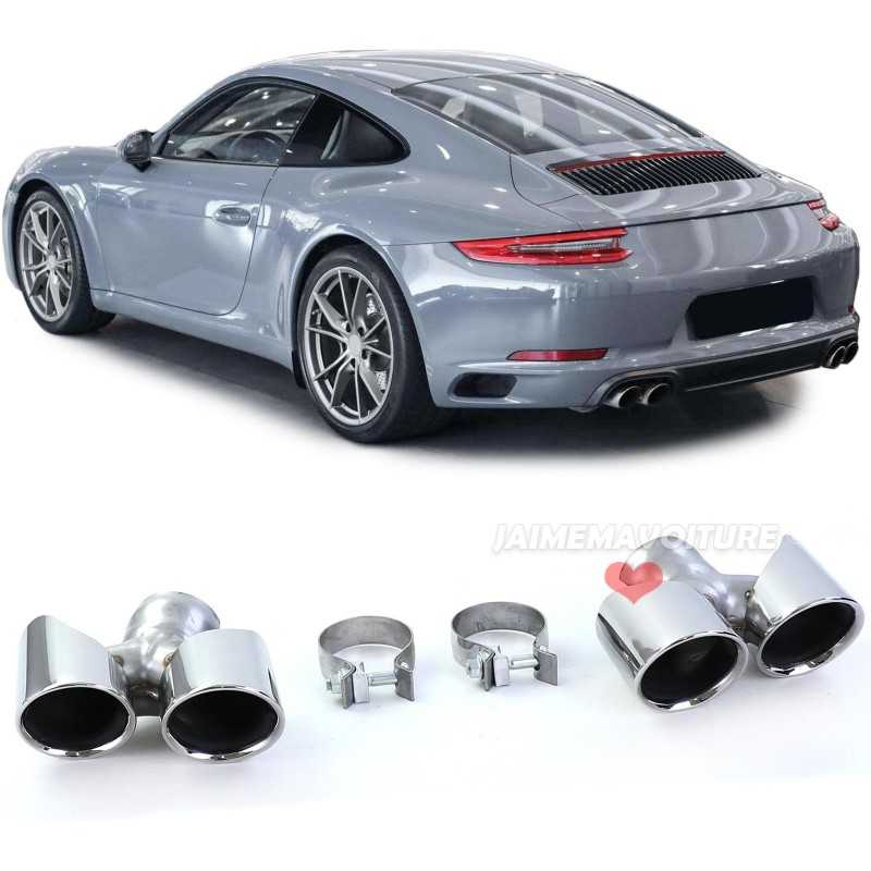Embouts d'échappement pour Porsche 911 991.2 2015-2019 370cv