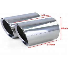 Doppio terminale di scarico per Audi A1 2010-2018