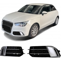 Rejillas antiniebla deportivas para Audi A1 2010-2014 - Negro