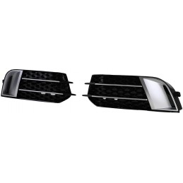 Sport Fog Light Grilles for Audi A1 2010-2014 - Black