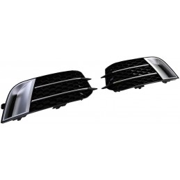 Rejillas antiniebla deportivas para Audi A1 2010-2014 - Negro