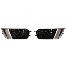 Sport Fog Light Grilles for Audi A1 2010-2014 - Black