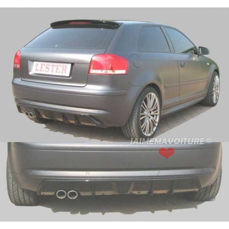 Diffuseur valence de pare-chocs arrière Audi A3 tuning Diffuseur valence de pare-chocs arrière Audi A3 tuning