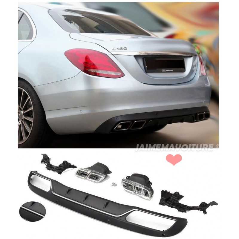 Diffuser bumper AMG for Mercedes C-Class W205 look C43