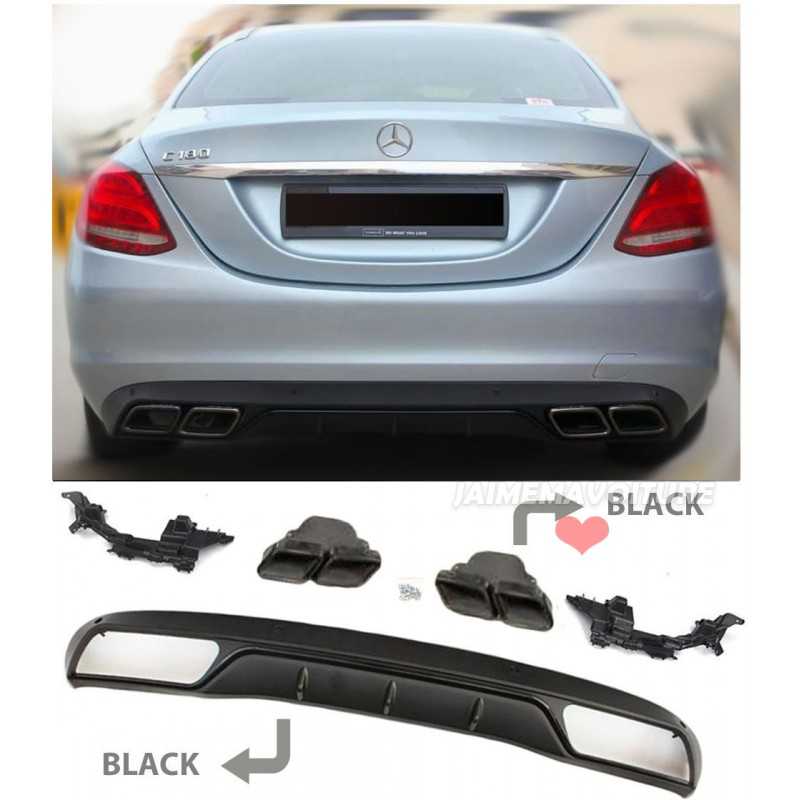 Difusor C63 AMG Look para Mercedes Clase C 2014-2021 Modelo No AMG - CHROME Difusor C63 AMG Look para Mercedes Clase C 2014-2021 Modelo No AMG - CHROME