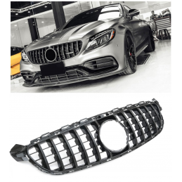 Grille for Mercedes C-Class W205 C63 AMG GT PANAMERICANA 2014-2018 without camera hole 360