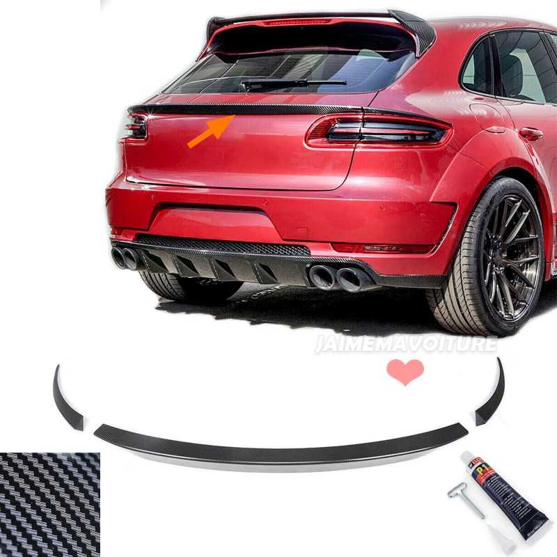 Becquet rajout extensión alerón carbone porsche macan 2014 2018 sport