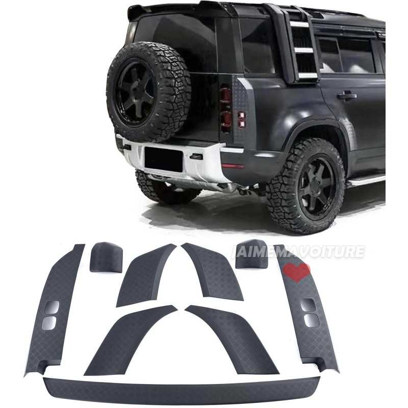 Matt svart skyddssats för Land Rover Defender L663 110