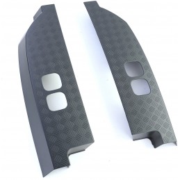 Marchepieds Tubes latéraux Aluminium Noir pour Land Rover Defender L663 90 ab 19