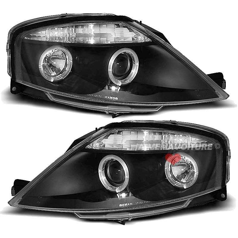 Phares avants tuning Citroen C3 2003-2009 - Noir Phares avants tuning Citroen C3 2003-2009 - Noir