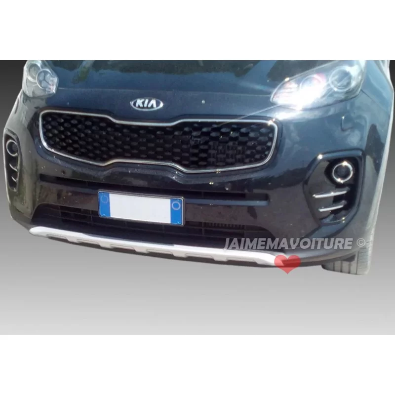 Diffuser added front bumper Kia Sportage 2016-2018