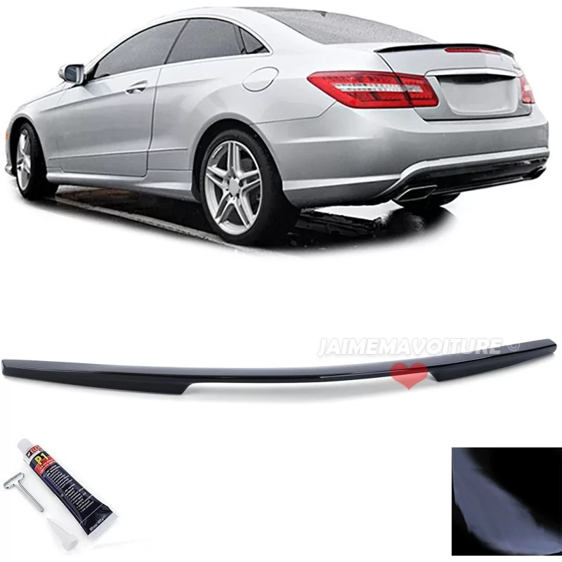 Spoiler i svart glans till Mercedes E-Klass Coupé C207 Spoiler i svart glans till Mercedes E-Klass Coupé C207