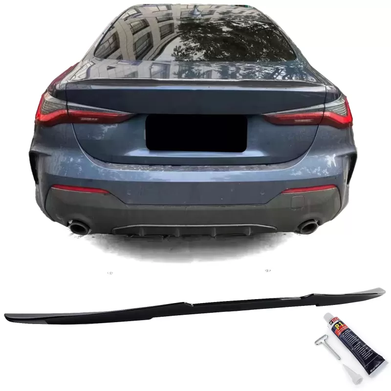 Negro brillante Sport Look spoiler para BMW Serie 4 G22 G23 Jaimemavoiturecpt 1 - Jaimemavoiture.fr 