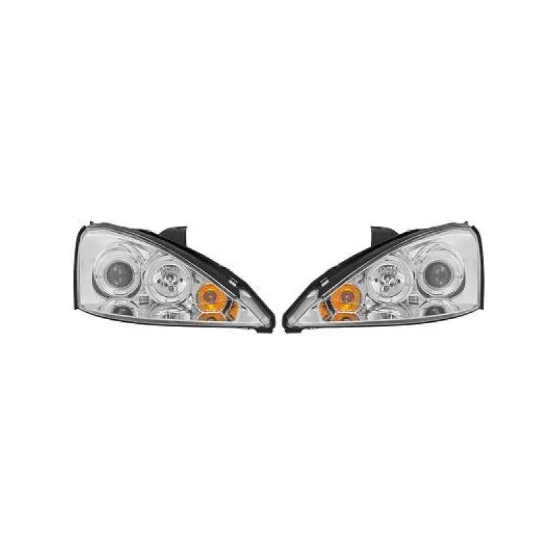 Angel eyes headlights Ford Focus 1998 2000 2001 tuning