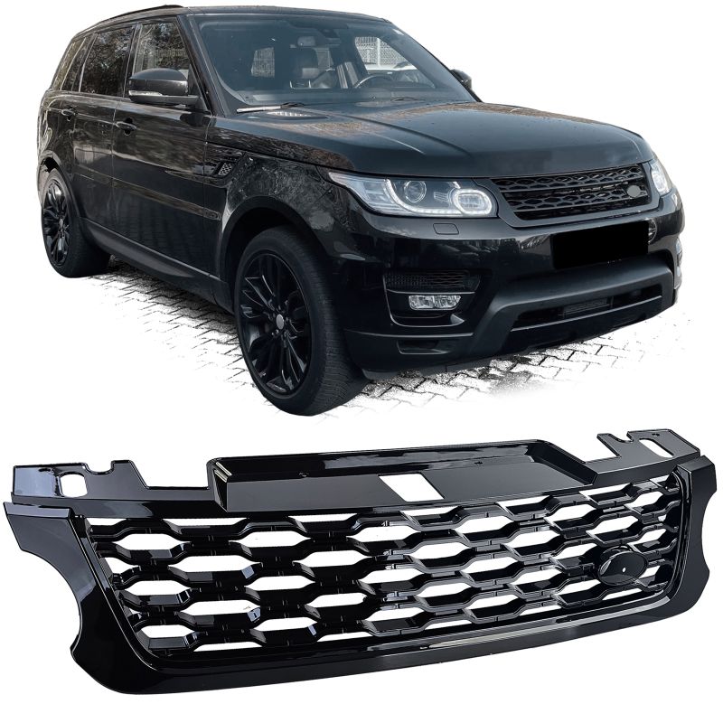 Voorgrille voor Range Rover Sport L494 2013-2017 - Zwart gelakt Voorgrille voor Range Rover Sport L494 2013-2017 - Zwart gelakt