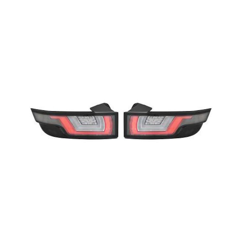Luci posteriori sequenziali a LED per Range Rover Evoque 2011-2018 - Nero cromato Luci posteriori sequenziali a LED per Range Rover Evoque 2011-2018 - Nero cromato