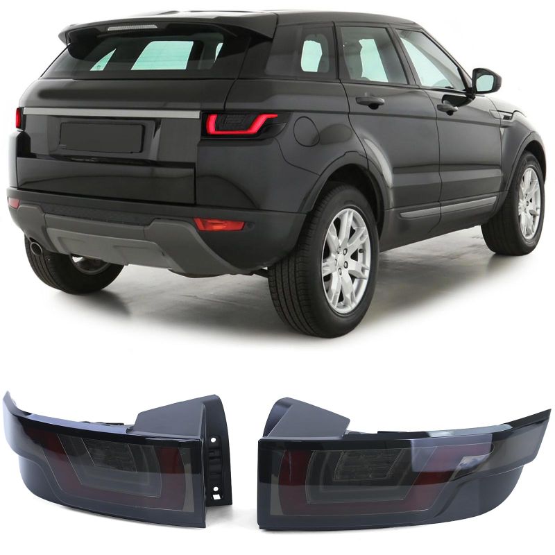 Sequential LED tail lights for Range Rover Evoque 2011-2015 - Smoked black