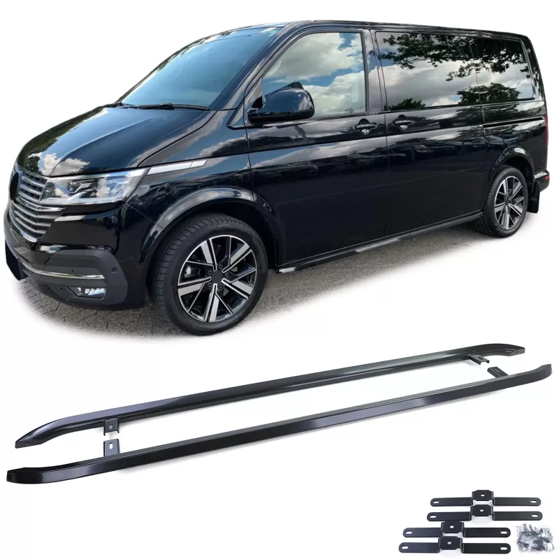 Peldaño para VW T5 T6 T6.1 pintado de negro