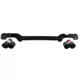 Gloss black diffuser kit G20 G21 carbon twin-tube end caps