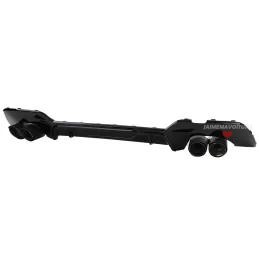 BMW Serie 3 G20 G21 terminali a doppio tubo in carbonio, kit diffusore nero lucido