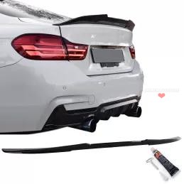 Spoiler i svart glans till BMW 4-serie Coupé F32