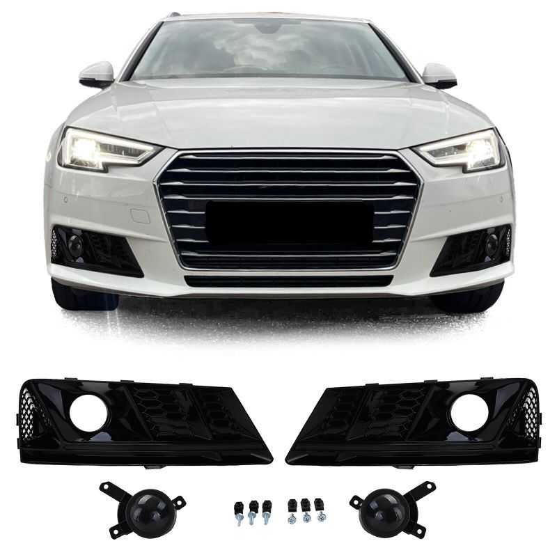 Nebelscheinwerfergrill im RS4-Look für Audi A4 2015-2019 Nebelscheinwerfergrill im RS4-Look für Audi A4 2015-2019