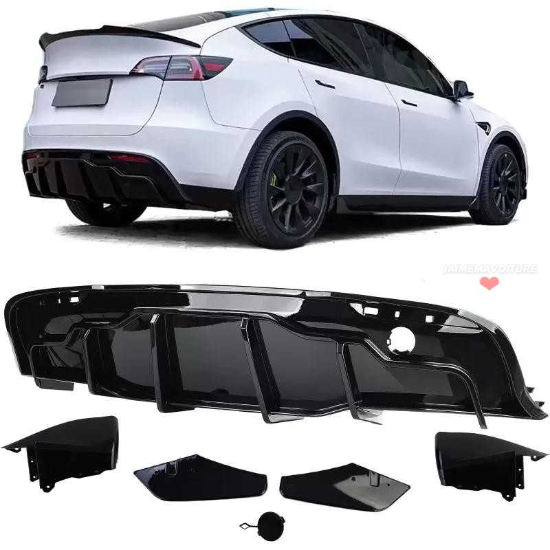 Achterbumper diffuser voor Tesla Model Y Achterbumper diffuser voor Tesla Model Y