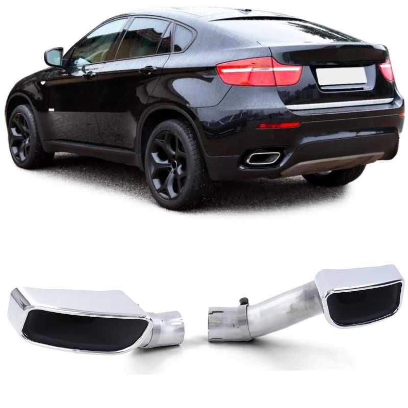 Embouts d'échappement pour BMW X6 E71 look sport 2008-2014 Embouts d'échappement pour BMW X6 E71 look sport 2008-2014