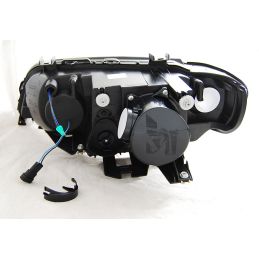 Phares xenon angel eyes CCFL anneaux blancs pour BMW X5 1999-2003