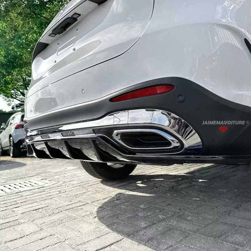 Difusor trasero negro de alto brillo para Mercedes GLC X254 C254 pack AMG Difusor trasero negro de alto brillo para Mercedes GLC X254 C254 pack AMG