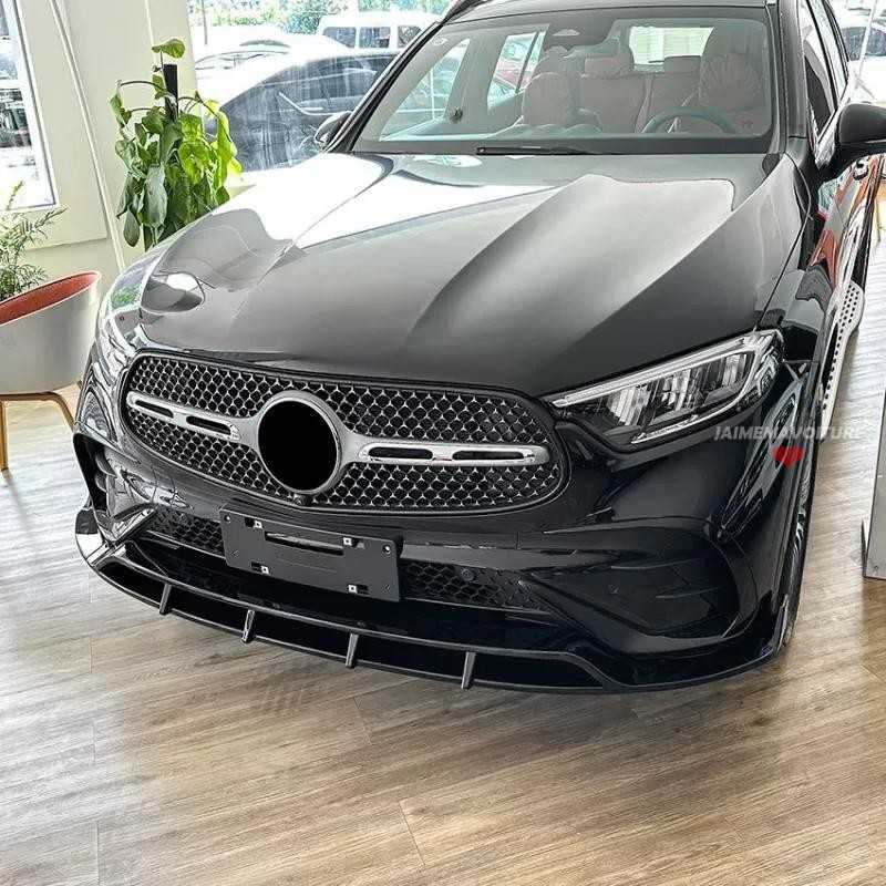Spoiler delantero negro de alto brillo para Mercedes GLC X254 C254 AMG Line Spoiler delantero negro de alto brillo para Mercedes GLC X254 C254 AMG Line