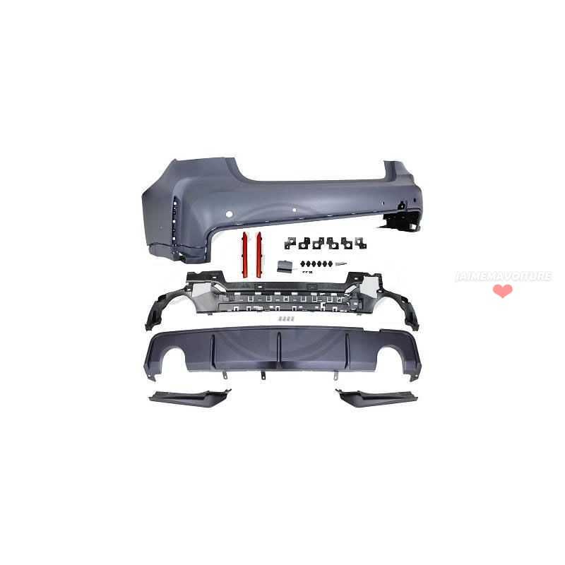 Pare-chocs arrière pour BMW Série 3 G20 pack M Performance 6 trous radars Pare-chocs arrière pour BMW Série 3 G20 pack M Performance 6 trous radars