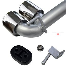 Duplex-Auspuffendrohre für BMW 3er F30 F31 M-Paket - Chrom