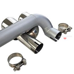 Terminali di scarico duplex per BMW Serie 3 F30 F31 Pack M - Cromo