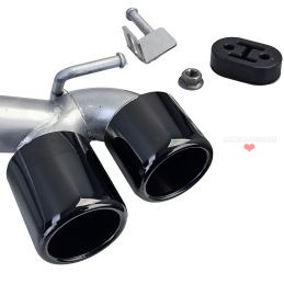 Terminali di scarico duplex per BMW Serie 3 F30 F31 Nero